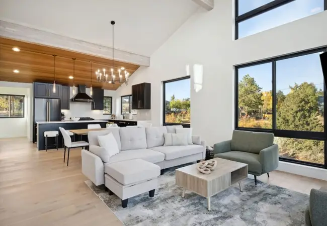 Modern escape with hot tub and scenic views