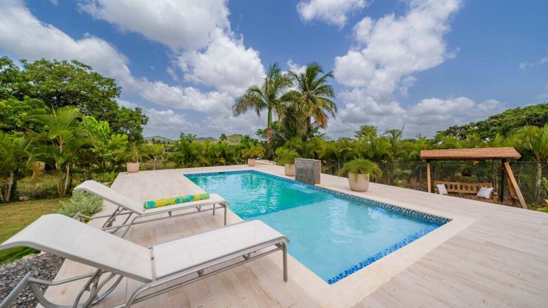 Mountain-View Oasis | 2BR | Pool, AC & BBQ | Higüey