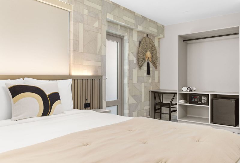 A peaceful retreat with neutral tones and a focus on clean lines and uncluttered surfaces