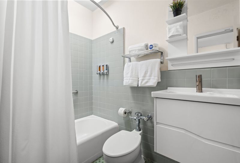 Style in Every Corner. A bathroom with personality and all the essentials.