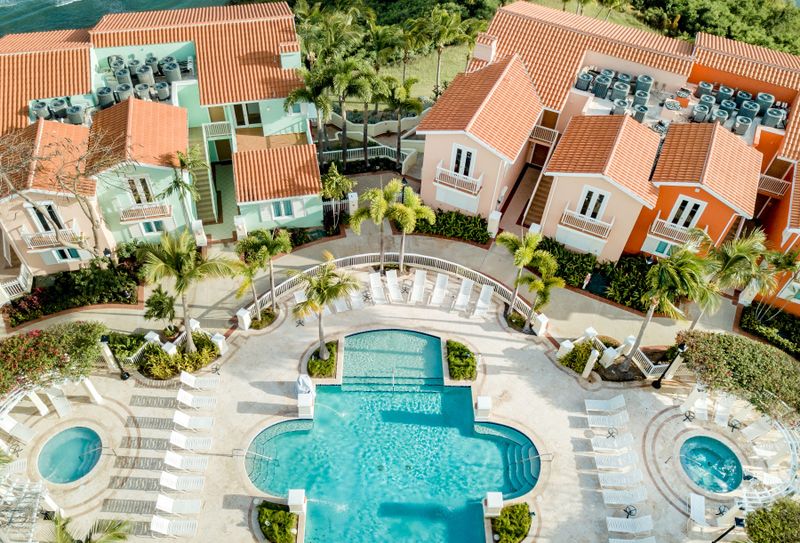 Take a refreshing dip in the gorgeous pool, the centerpiece of this tranquil oasis, or unwind in the smaller, more intimate pools nearby.