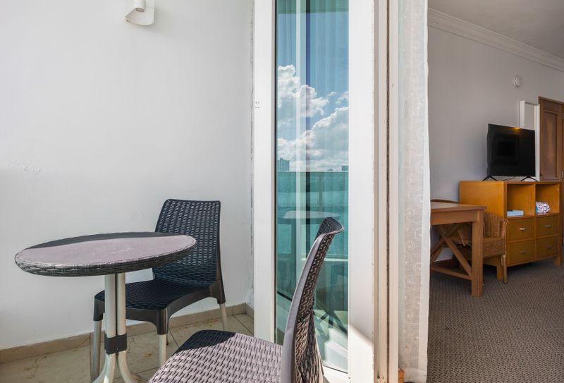 Enjoy a cup of coffee as you take in the breathtaking views from your private balcony.
