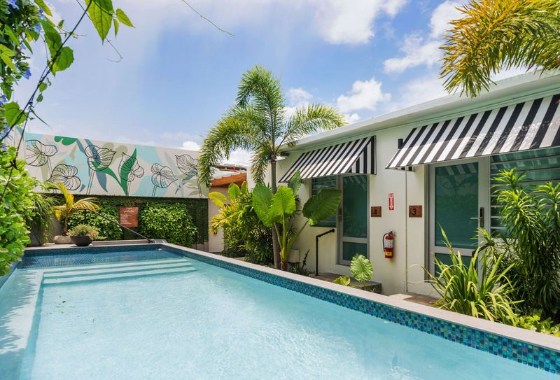 From the sun-drenched pool to the invigorating outdoor gym and whimsical signage, our exterior is an oasis of relaxation and fun.
