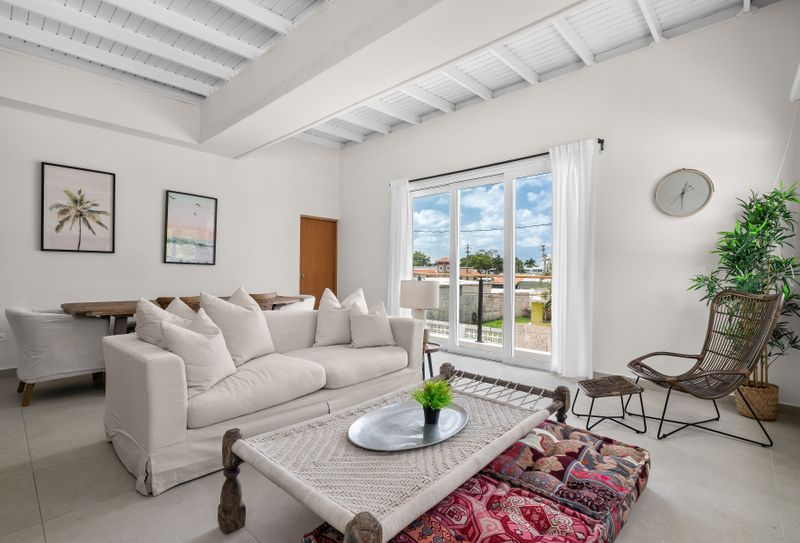 Seamless indoor-outdoor flow. Bright and inviting living area.