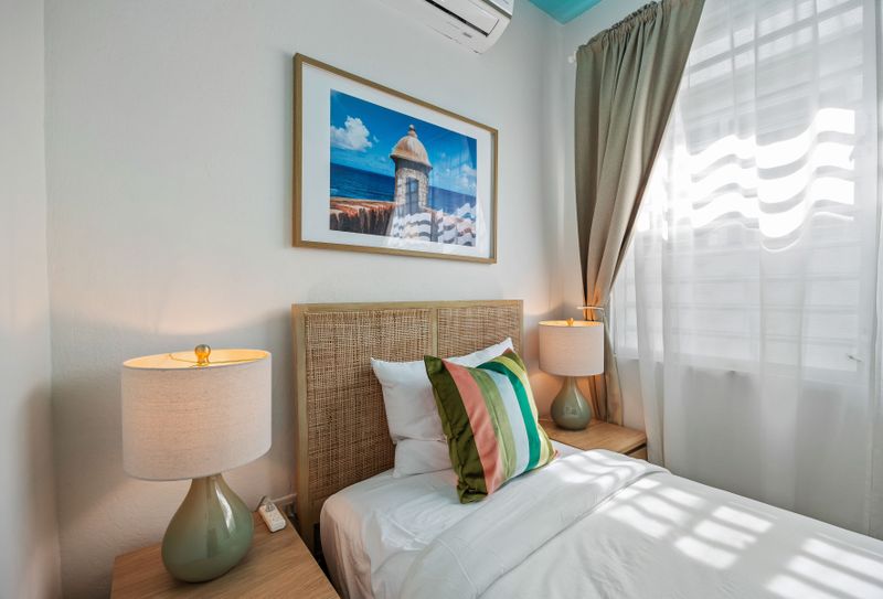 The perfect peaceful sanctuary for two, designed for ultimate comfort.