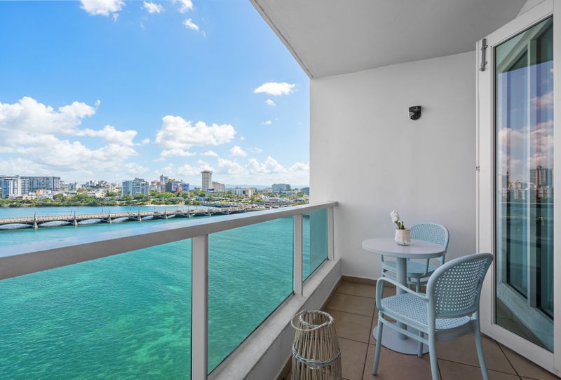 Your private oasis! Spacious balcony with panoramic ocean views – perfect for coffee.