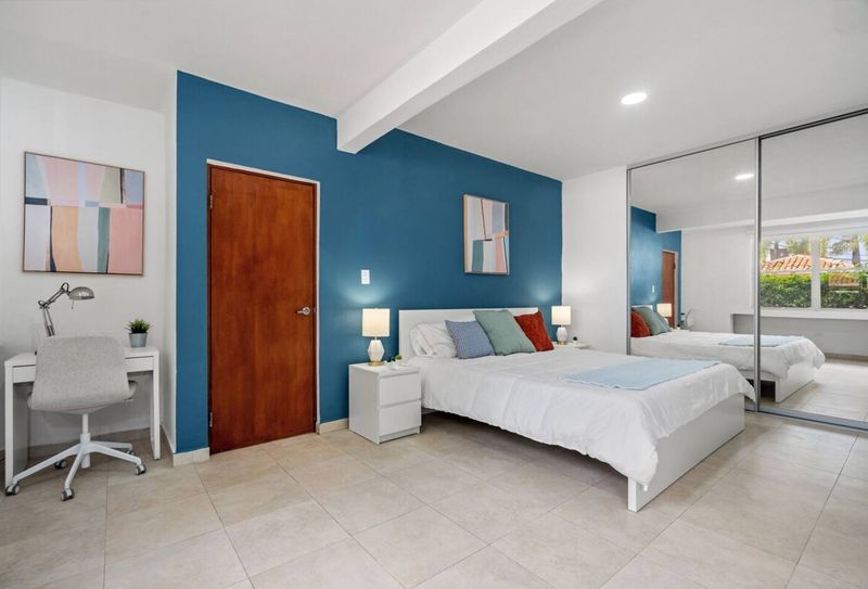 A soft, plush bed awaits you for a perfect night's sleep.