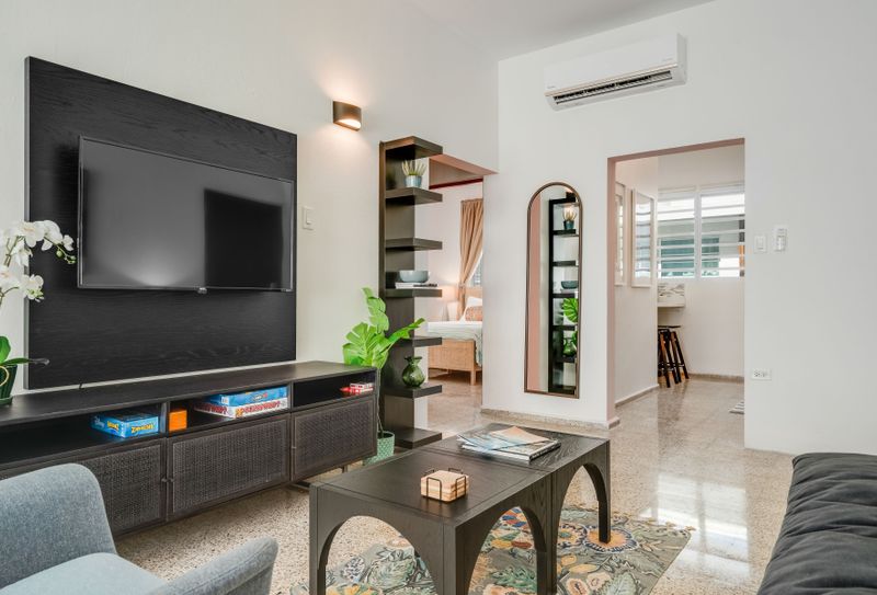 Stylish and serene, this living room is your perfect spot to relax.