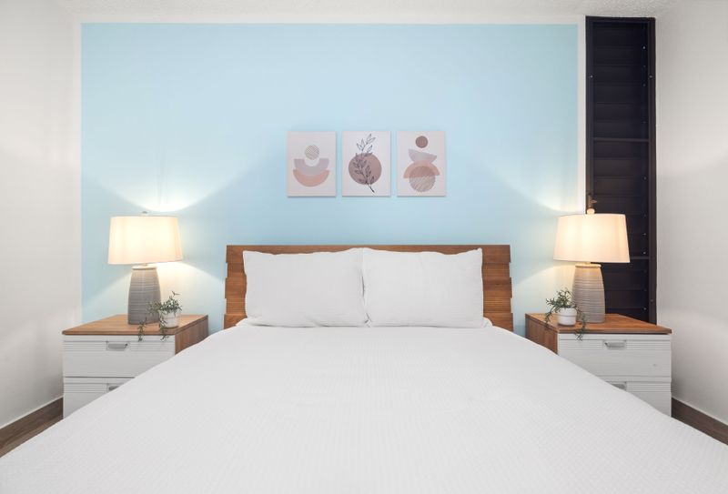 A soft and cozy bed, perfect for unwinding and leaving your worries behind.