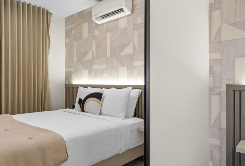 Unwind in this stylish and peaceful room.