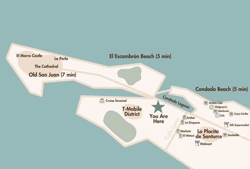 Steps away from the best of San Juan! Explore Old San Juan, Condado, and more from our central location.