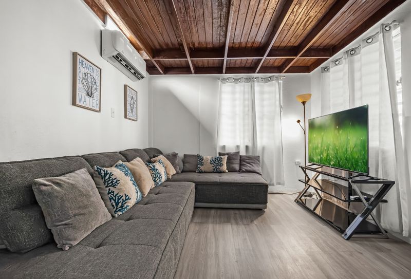 Modern decor and plenty of natural light.