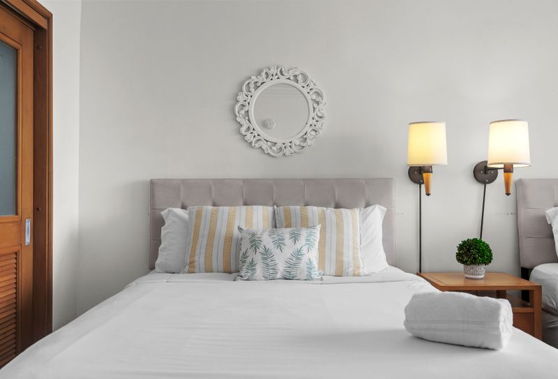 Comfort is key. Enjoy a restful night's sleep in this inviting and clean space.