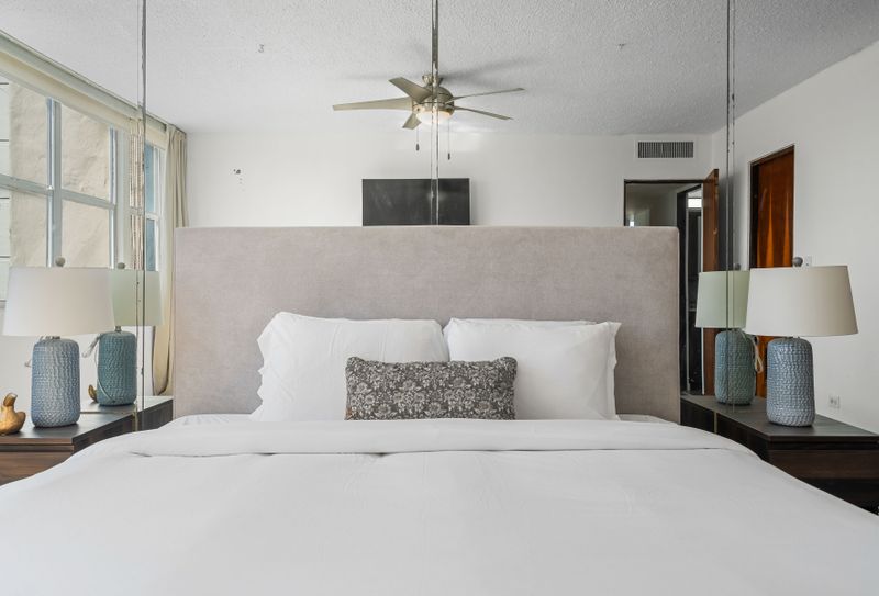 Sweet dreams guaranteed! This beautifully appointed bedroom features a luxurious king-sized bed, ensuring a restful and rejuvenating night's sleep during your vacation.