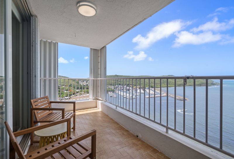 "Sip your morning coffee with an unparalleled view! Our expansive private balcony offers a direct, unobstructed panorama of the turquoise ocean and the serene coastline. Your personal front-row seat to paradise.