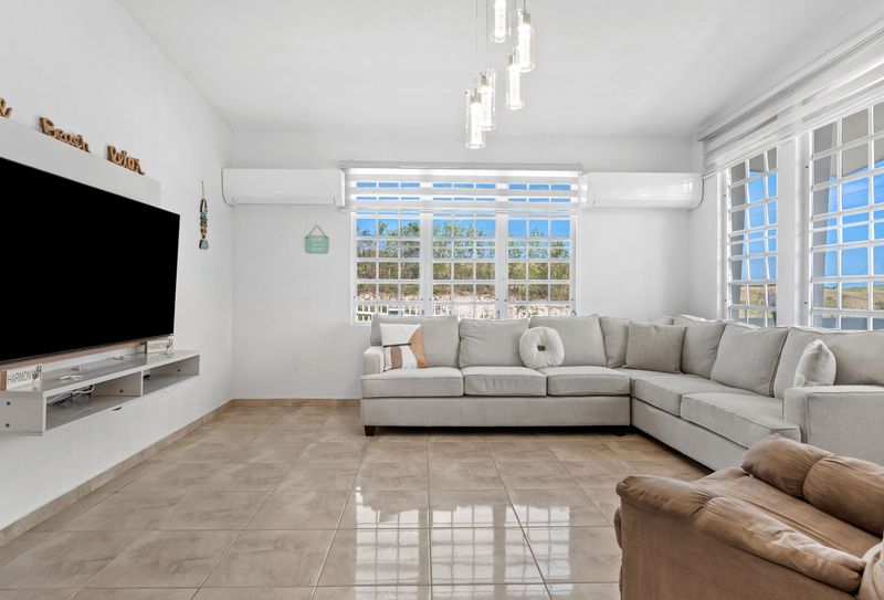 Bright and airy: Your home away from home living space.