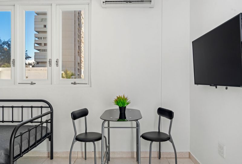 A serene space with a touch of modernity, ready to be your home away from home.