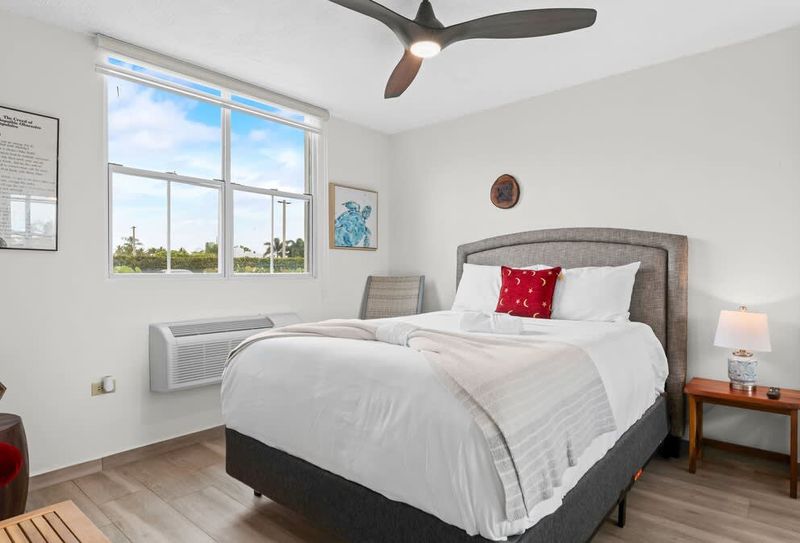 Unwind in our serene master bedroom with a plush king-sized bed. Your private sanctuary for restful nights.