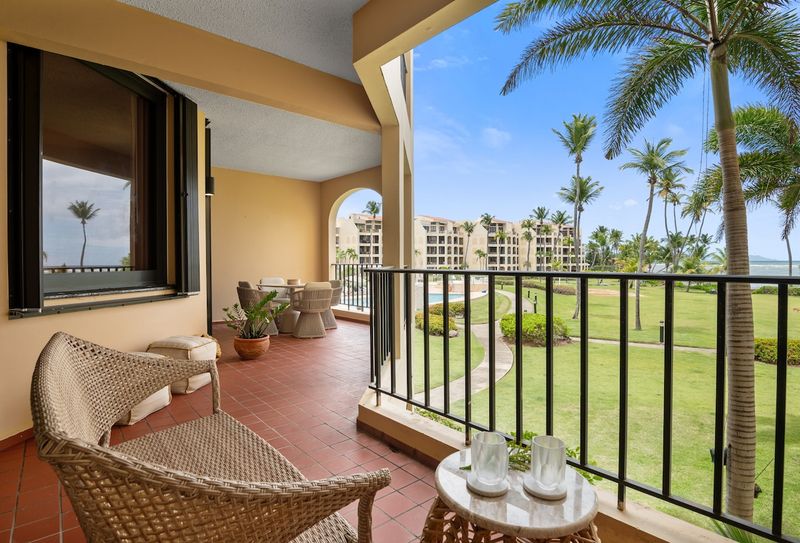 Palmas Del Mar | Stay With Pool 2 Dine with a view! Private balcony provides a charming setting.