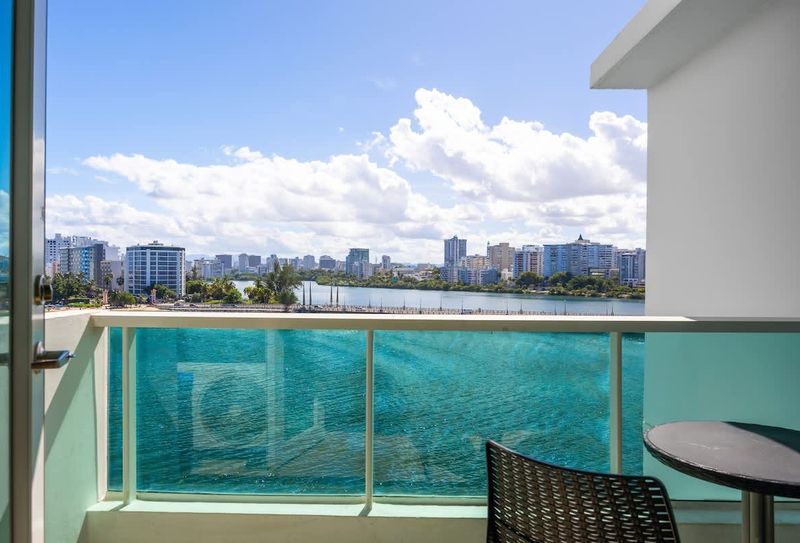 Serenity unfolds where the balcony meets the endless blue horizon.