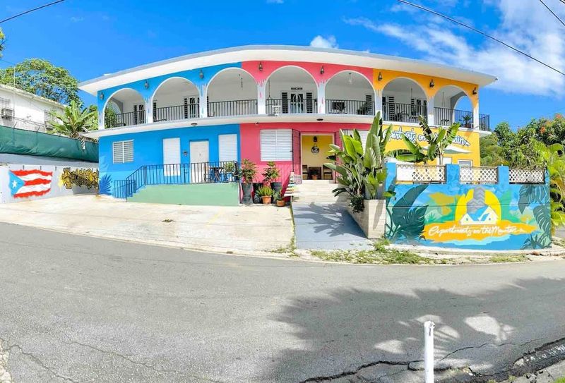 Experience the charm of local architecture with a modern twist. Our beautiful blue building stands out,