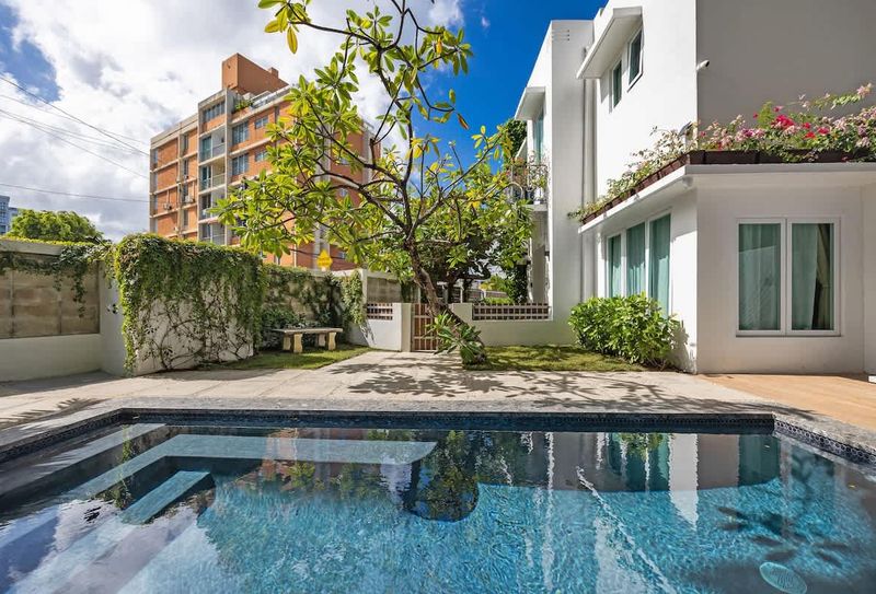 Enjoy a refreshing swim in this private oasis, just steps from your door.