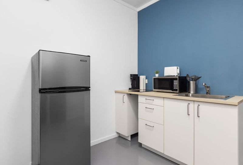 Culinary Comforts: Prepare delicious meals with ease in our well-equipped Airbnb kitchen, featuring modern appliances and all the essentials for your home-away-from-home cooking.