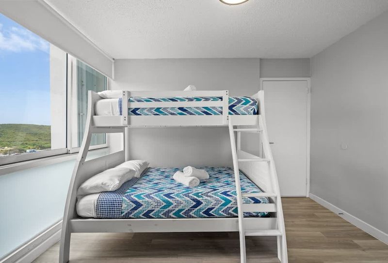 Perfect for multiple guests! Our spacious bunk bed room provides comfortable and sturdy sleeping options, ensuring everyone has their own space to relax.