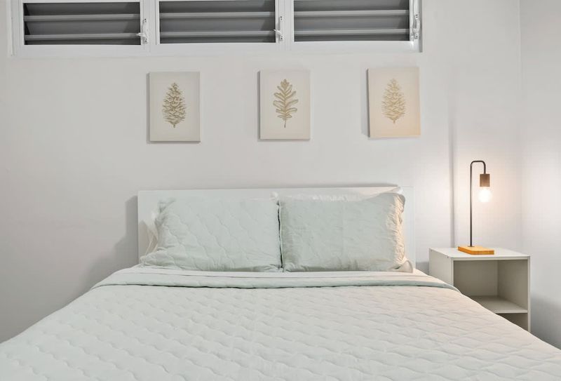 Lush, clean queen bed. Ready for sweet dreams!