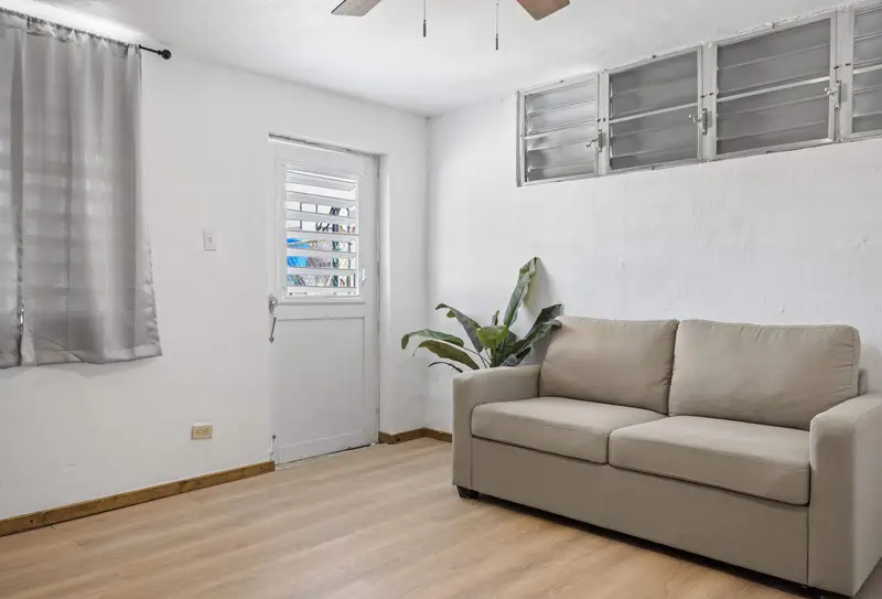 Airport Hideaway 8 Min to SJU | Pets Welcome 5 Living room and private entrance door