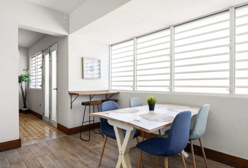 Dining table by the window