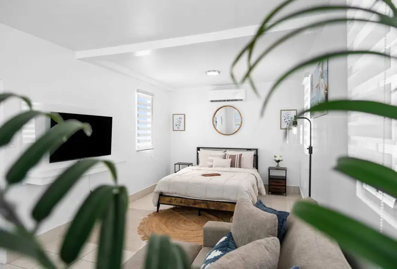 Lush views from inside