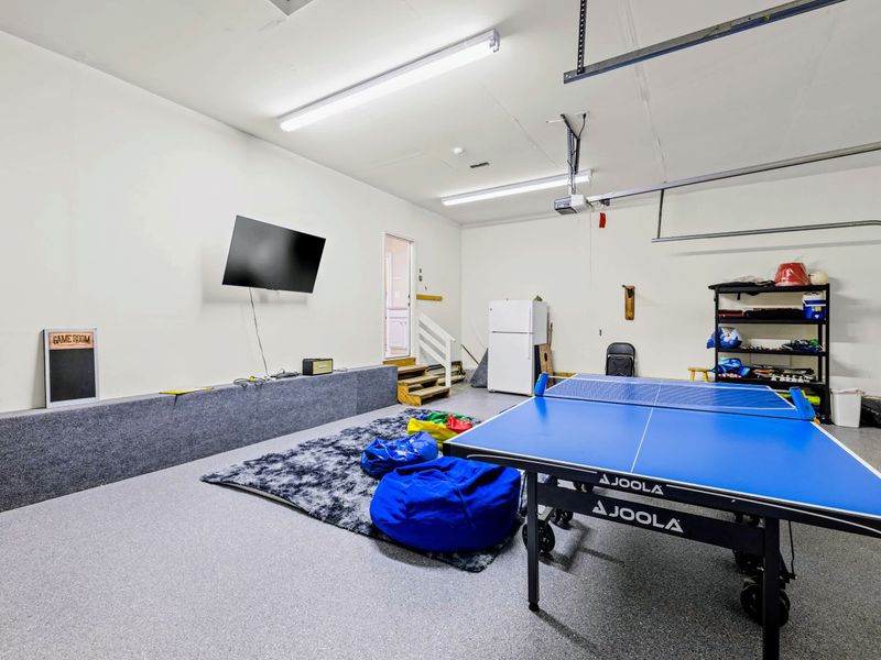 Room to roam and play, just off the lower level.