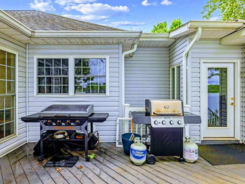 Fire up the grill on the deck and dine with the cove as your backdrop.
