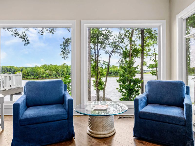 Comfortable seating and big views, the natural gathering spot at the end of the day.