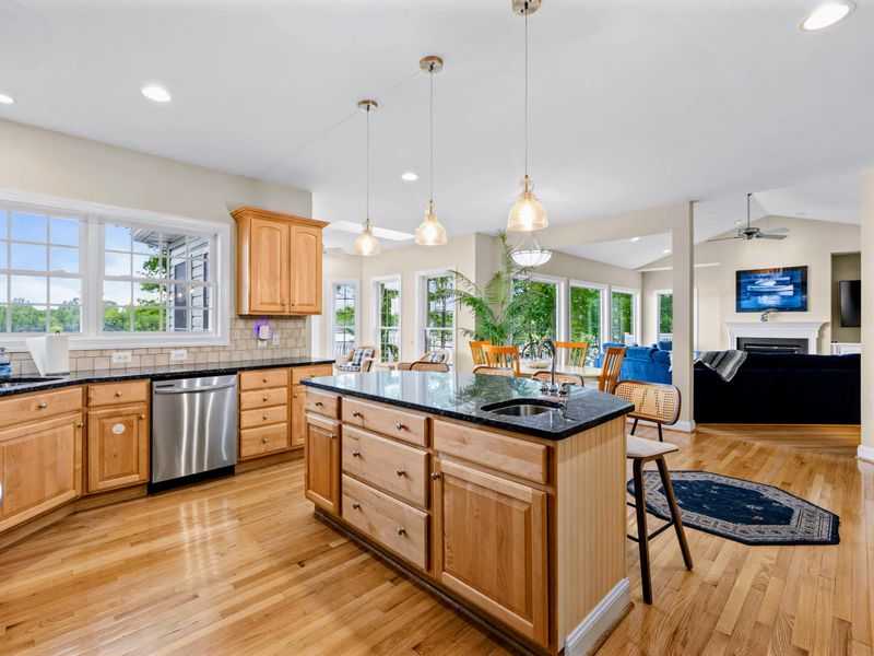 Clean, bright, and well-equipped for cooking for a crowd.