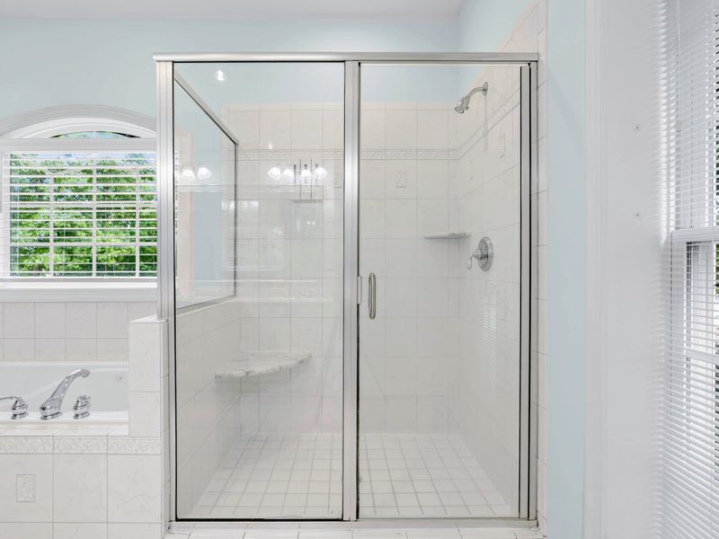 Spa-style finishes throughout the primary ensuite.