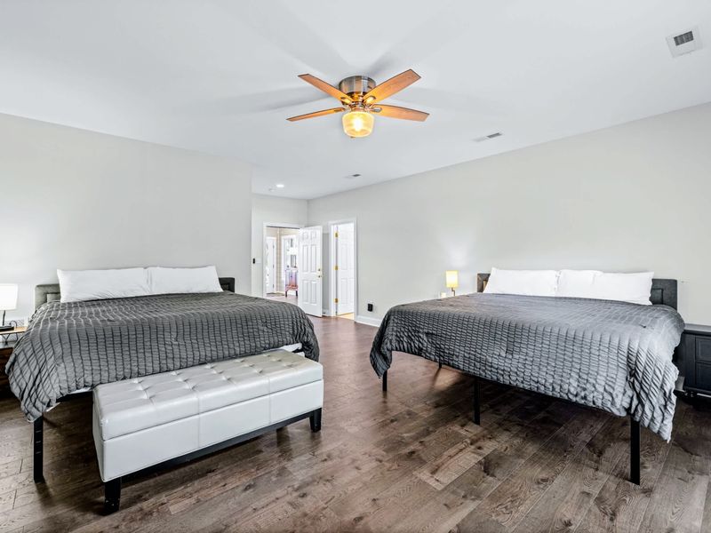Comfortable and roomy, the Pelican Suite sleeps a group in style.