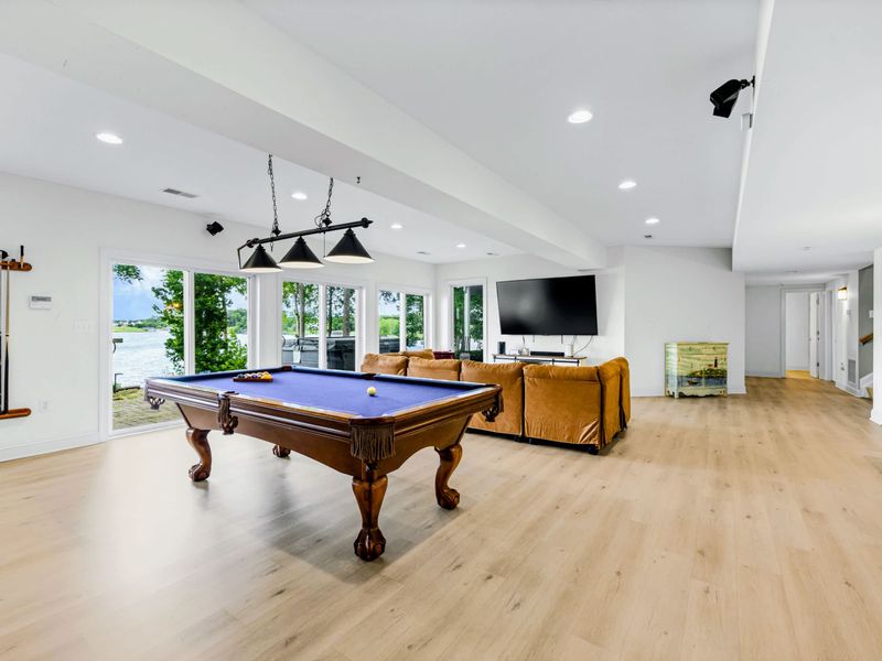 Game on, the lower level is built for a crowd.