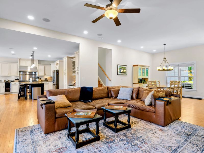 Great Room - From the sectional you can see straight into the kitchen and dining area, so everyone stays part of the action.