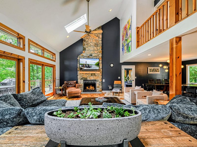 Room to Spread Out - Comfortable seating for the whole group, open to the kitchen and dining.