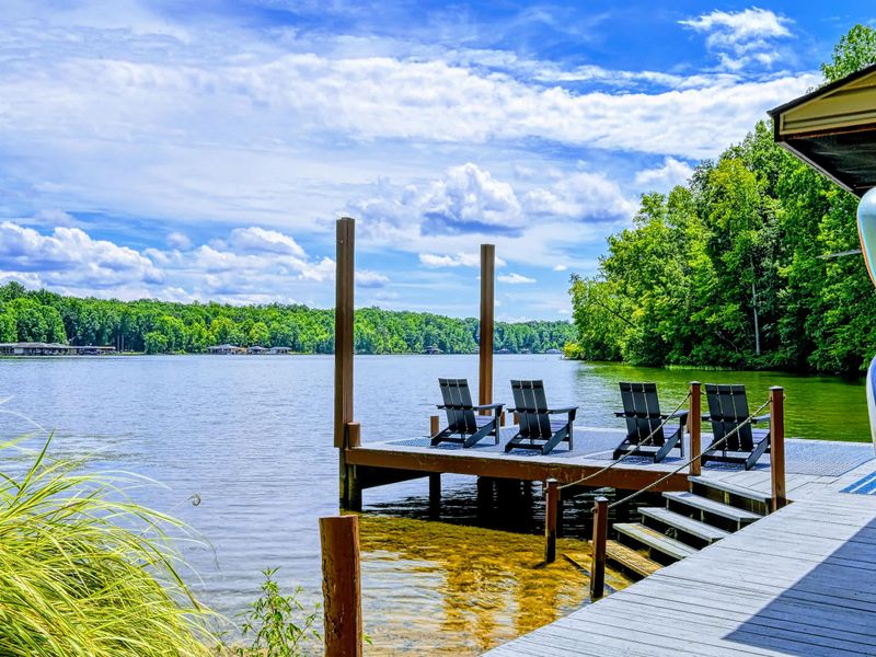 Private Dock - Adirondack chairs line the dock, the spot for morning coffee before the lake wakes up.