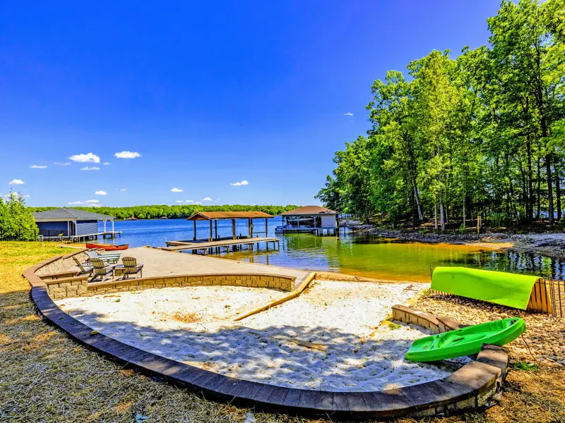 Backyard & Beach - Wide, open water views stretch across the quiet warm side of Lake Anna.
