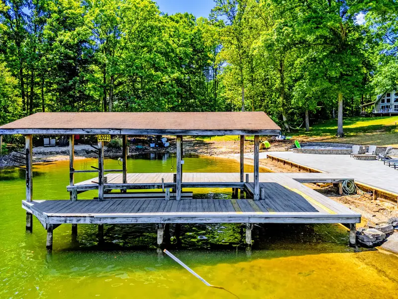 Dock - The covered boat lift keeps your boat shaded and ready for the next ride out.