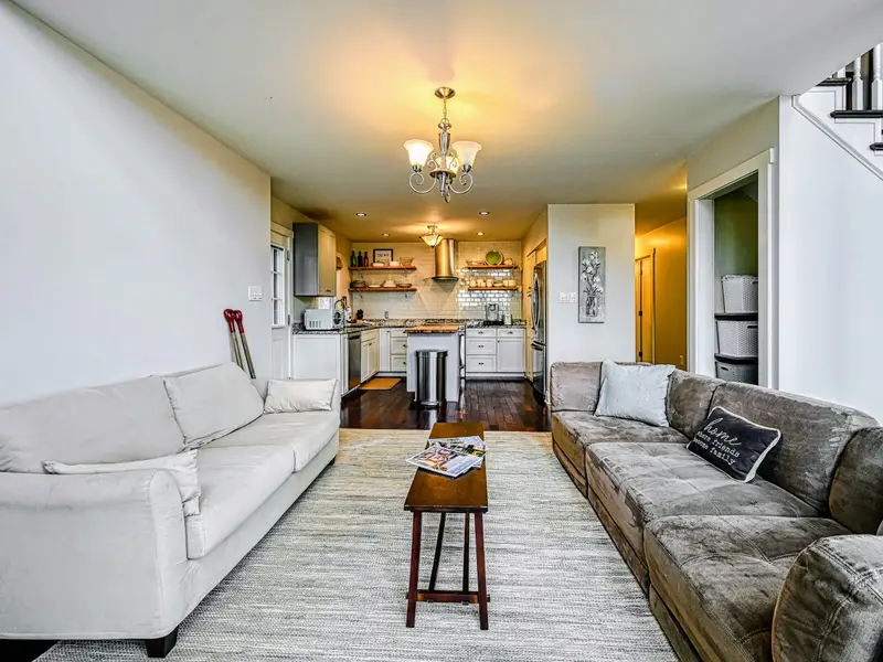 Great Room - Comfortable seating and easy flow make this the natural place to gather after a day outside.