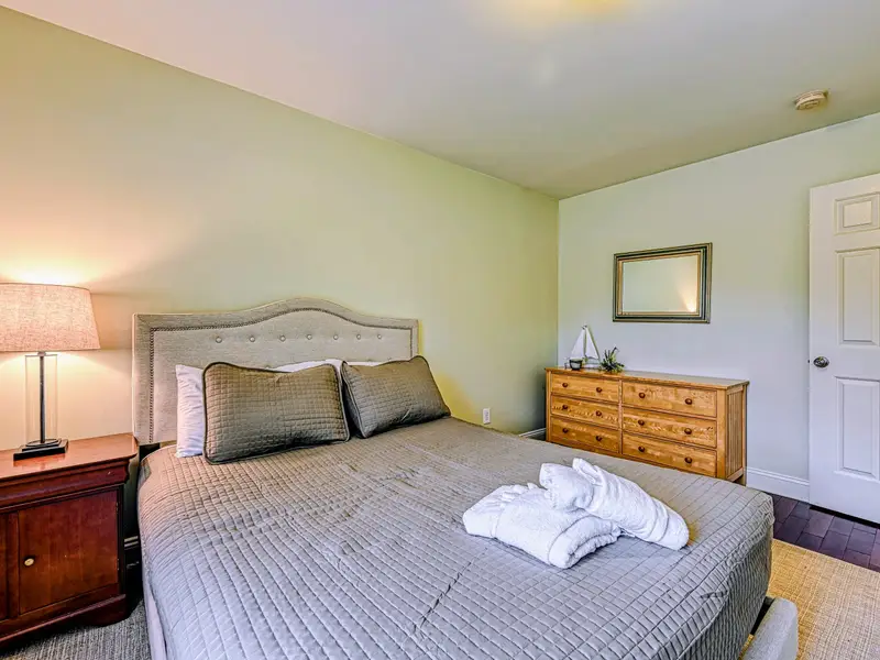 Bedroom 3 - Restful and simple, with everything you need close at hand.
