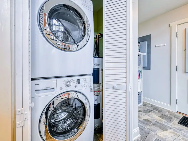 Laundry - In-home laundry keeps beach towels and swimsuits ready for the next day on the water.