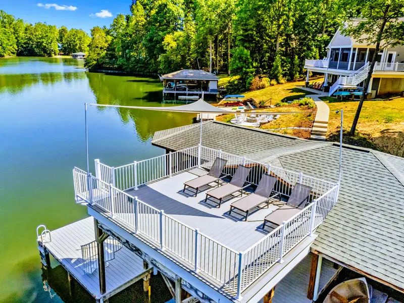 Boathouse Sun Deck - Stretch out above the lake with the cove and the home framing the view back to shore.