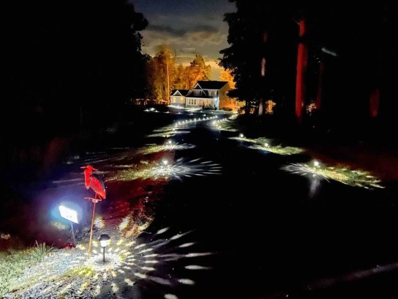 Driveway at night!