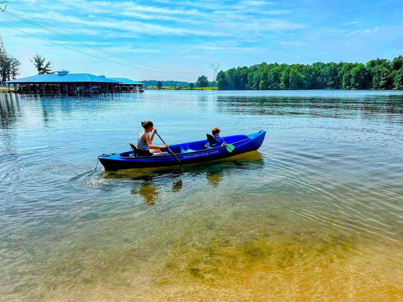 120 Foot Private Beach! You will love the 160+ feet of lakefront shoreline with a gently sloped naturally sandy lake bottom, and warm freshwater.